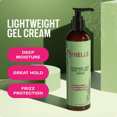 Aplicación diaria de la crema para peinado