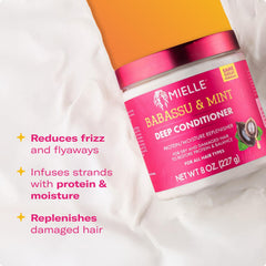 Mielle Organics Babassu Mint: cabello suave tras lavado gracias al tratamiento.