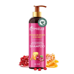 Mielle Organics Champú Granada Miel en botella: desenreda y limpia suavemente los rizos.