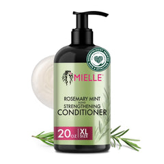 Mielle Organics acondicionador romero-menta en botella para mayor manejabilidad del cabello