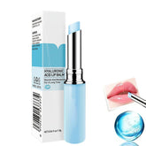 Bálsamo labial MIESCHER con ácido hialurónico, envase compacto para hidratación diaria.