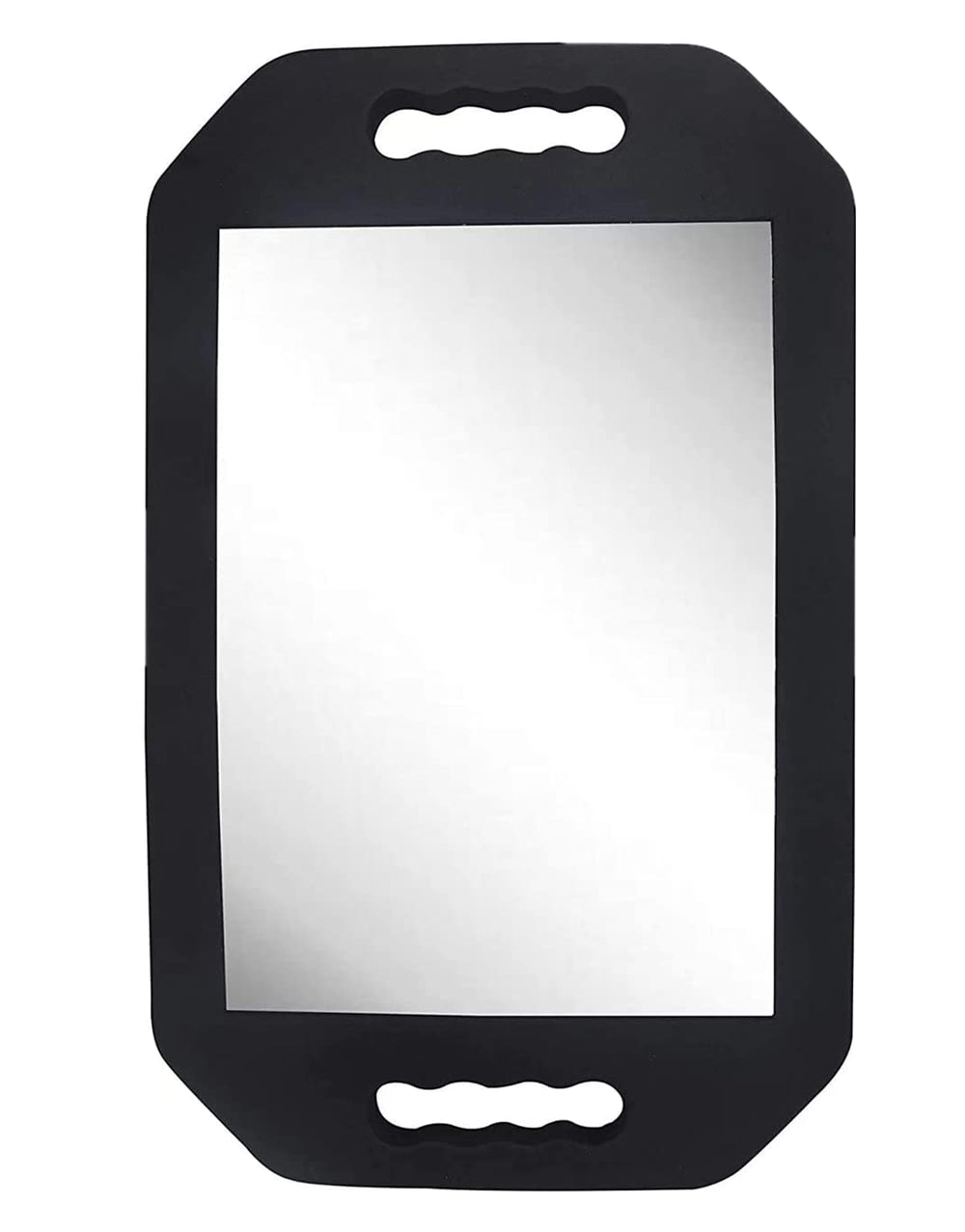 MIHAGUTY Espejo de mano con doble mango rectangular para uso profesional cómodo