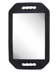 MIHAGUTY Espejo de mano con doble mango rectangular para uso profesional cómodo