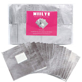 MIILYE envolturas-remover-esmalte con almohadilla integrada protege la piel durante la retirada.