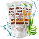 Milagro de Aloe crema reparadora para pies, frasco de 1 oz, hidratación profunda.