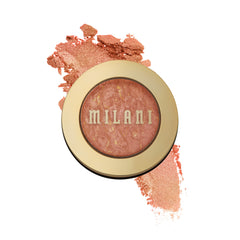 Milani Baked Blush Rosa d'Oro, acabado mate suave para definir pómulos.