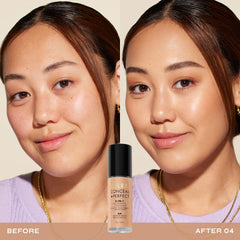 Milani Conceal + Perfect, acabado satinado-mate para un aspecto natural y equilibrado.
