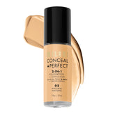 Milani Conceal + Perfect: botella de base y corrector para tono uniforme.