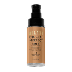 Milani Conceal + Perfect resistente al agua para uso diario y eventos.