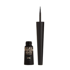 Milani Stay Put negro, resistencia al agua para looks duraderos.