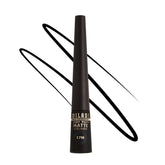 Milani Stay Put Delineador Líquido Mate negro, trazo preciso para delineado limpio.