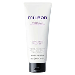 Milbon Acondicionador Voluminizador, textura cremosa que facilita la aplicación y deja cabello manejable.