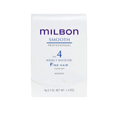 Milbon Smooth No.4 Booster: viales para mejorar la textura del cabello fino.