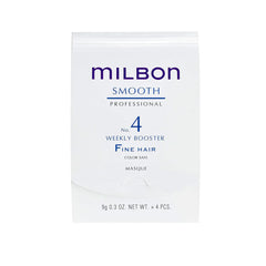 Milbon Smooth No.4 Booster: viales para mejorar la textura del cabello fino.