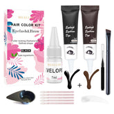 MILKLEAR coloración para pestañas y cejas en kit profesional para uso doméstico.