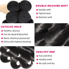 Extensiones Miminis cabello 26 pulgadas, ondulado cuerpo, se mezclan con facilidad.