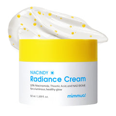 mimmua! NIACINDY Radiance Capsule Cream: crema en frasco que aporta luminosidad y suavidad.