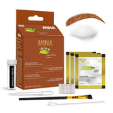 MinaiBrow Mina iBrow Henna Kit, color cobre marrón y cobertura de canas.