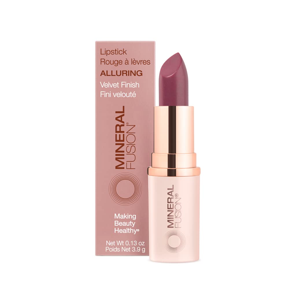 Labial Mineral Fusion Alluring, textura cremosa que hidrata y aporta color intenso para uso diario.