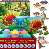 Mineral Me California bomba de baño con sorpresa de dinosaurio para niños.