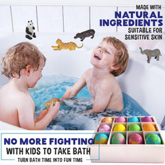 Bombas de baño Mineral Me California coloridas con aromas suaves.