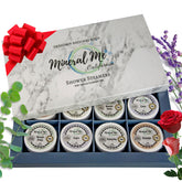 Mineral Me California: empaque regalo de ducha aromaterapia listo para regalar con aroma relajante.