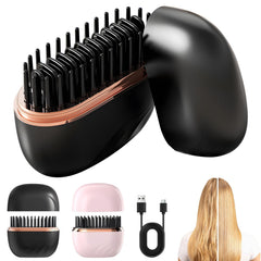 Mini Alisador de Pelo Inalámbrico, diseño compacto ideal para viajar.