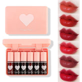 Miniling set-tintes-labiales-6-colores: colores vivos para labios y mejillas.