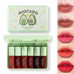 Miniling set de tintes labiales de 6 colores para labios y mejillas.
