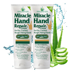 Miracle of Aloe crema reparadora de manos, botella de 8 oz para uso diario