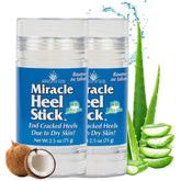 Miracle of Aloe Heel Stick, aplicación deslizante para talones secos y suaves.