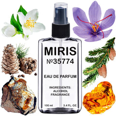 MIRIS No. 35774 muestra botella-vertido para fragancia duradera en uso diario