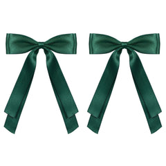 Pinzas de cabello Miroksh con lazo satinado de 5,5 pulgadas para un toque elegante diario.
