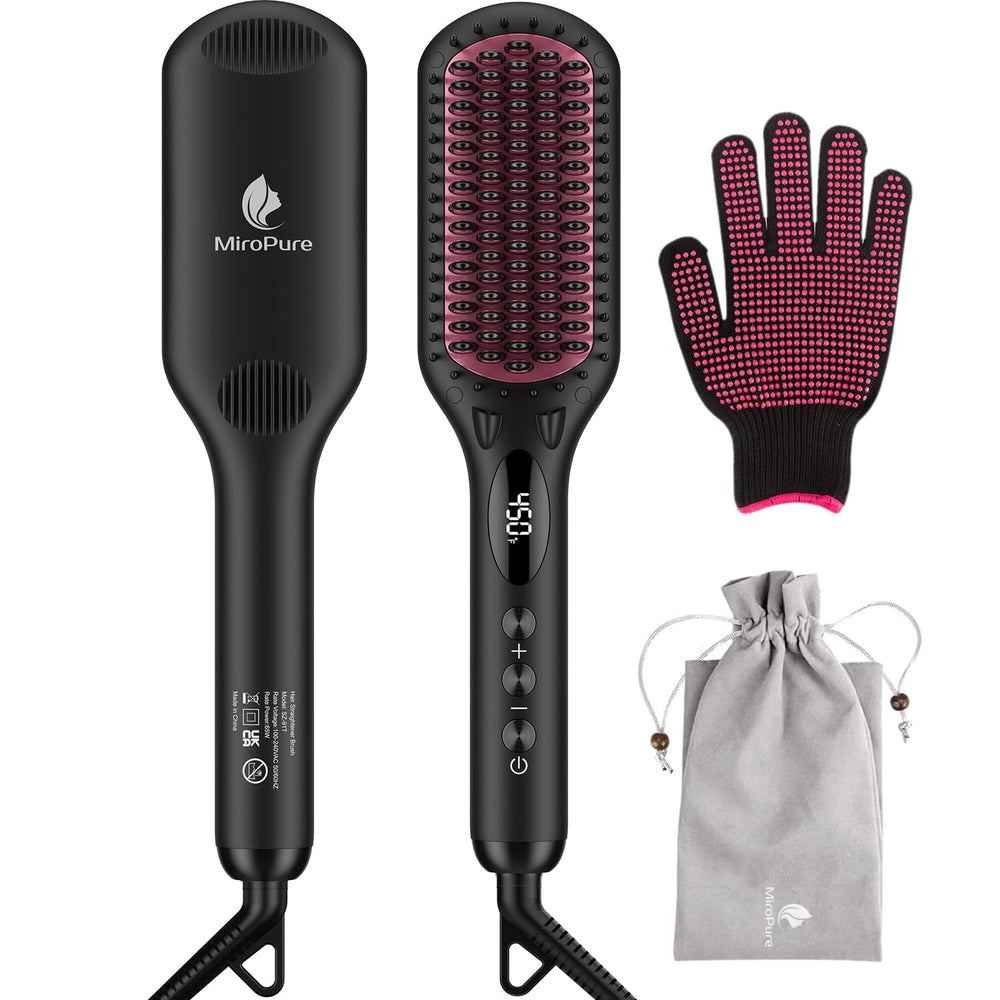 Cepillo ceramico Miropure para alisar rapidamente el cabello y brindar brillo.