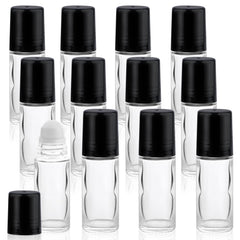 Mirrline botella rodillo 30ml en vidrio claro, aplicación suave.
