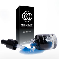 MIRROR SKIN sérum de cobre y péptidos en botella para hidratación y vitalidad
