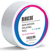 MIRUCOO rollo de cera no tejido, 3 pulgadas x 60 yardas para depilación