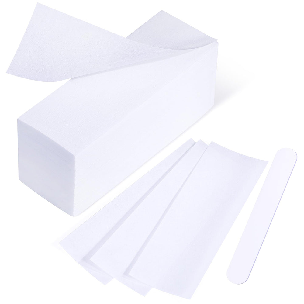 MIRUCOO tiras grandes para cera, paquete con aplicador, ideal para depilación rápida en casa.