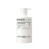 Mise En Scene Innerplex Bonding Shampoo botella: reparación suave y fortalecimiento capilar.