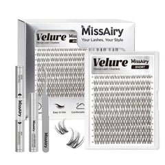 MissAiry Velure lash clusters Venus 8mm inner for subtle lift and natural blend.