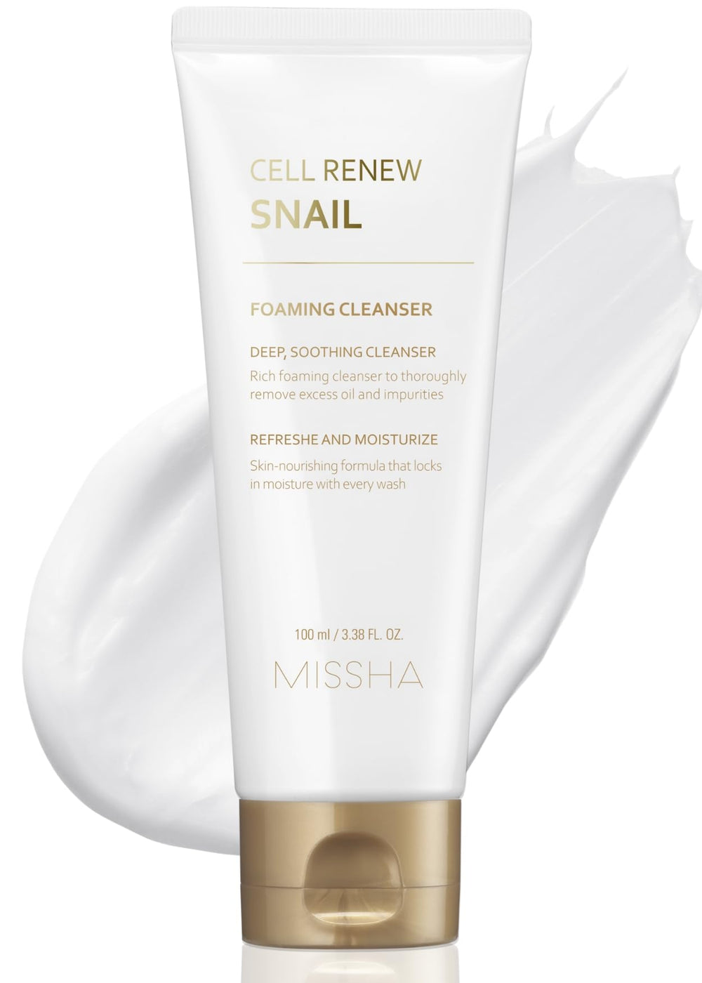 MISSHA Cell Renew limpiador espumoso de textura cremosa para limpieza profunda