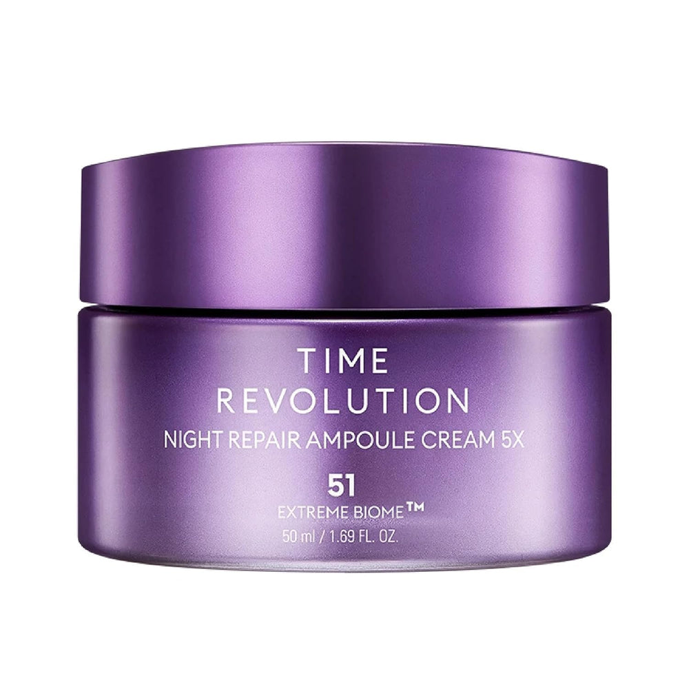 MISSHA Revolución Temporal: crema nocturna en envase elegante para cuidado nocturno.