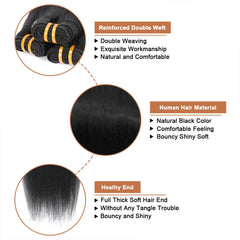Missking bundles alineacion de cuticulas Remy para menor enredo y mayor durabilidad.