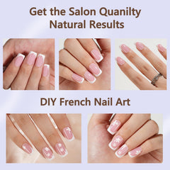 Misssix Frances Gel Tip, textura interior mate, favorece fijación duradera con adhesivo.