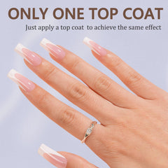 Misssix long square pink gel nail tips ideal for fast press-on nail extensions.