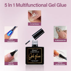 Misssix tips in 12 sizes ensure a snug nail fit.