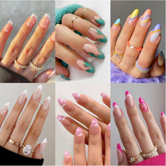 Misssix six-pack press-on nails design variety for quick, stylish looks.