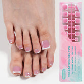 Misssix uñas de dedo frances corto para un estilo elegante inmediato