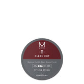 MITCH Clean Cut Styling Cream jar showing pliable hold for easy shaping