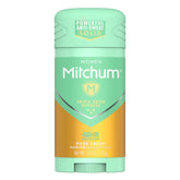 Desodorante Mitchum Pure Fresh en barra invisible para uso diario.